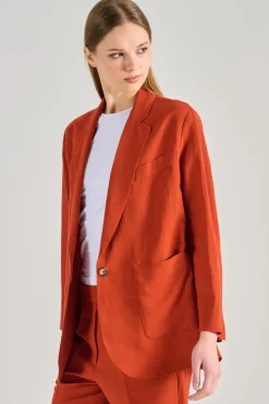 Giacca costes tessuto rosso