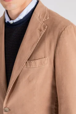 Giacca cotone/elastam beige