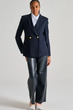 Giacca honeycomb blu