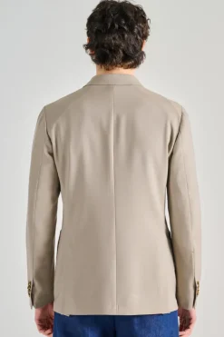 Giacca il beige tessuto beige