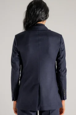 Giacca lana/cashmere/poliammide blu