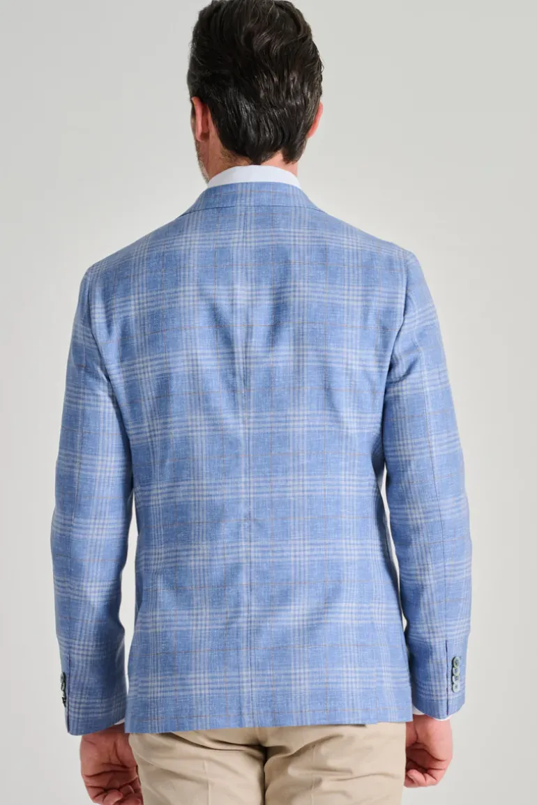 Giacca madrid tessuto azzurro