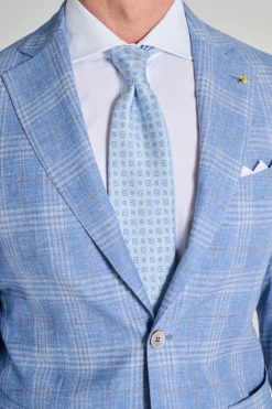 Giacca madrid tessuto azzurro