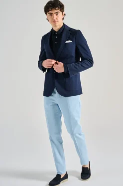 Giacca piquet blu