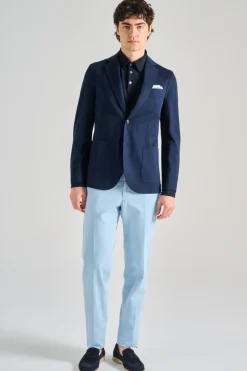Giacca piquet blu