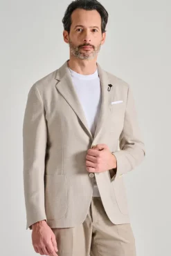 Giacca roma cotone beige