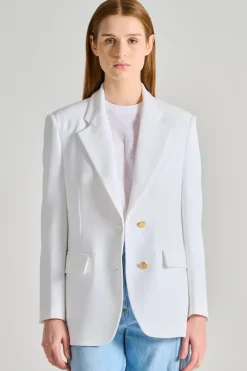 Giacca tessuto bianco