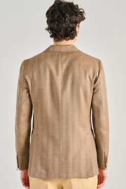 Giacca tessuto marrone