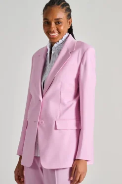 Giacca tessuto rosa