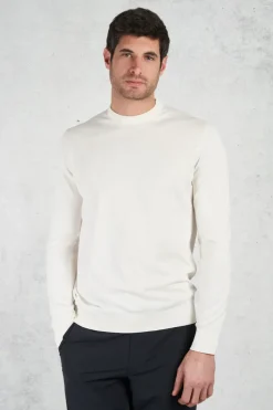 Girocollo m/l supima light dusty bianco uomo