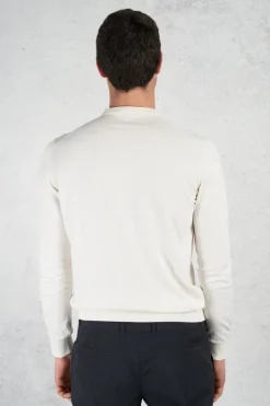 Girocollo m/l supima light dusty bianco uomo