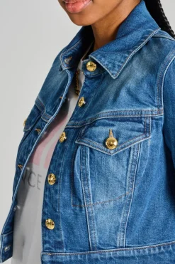 Giubbino jeans blu