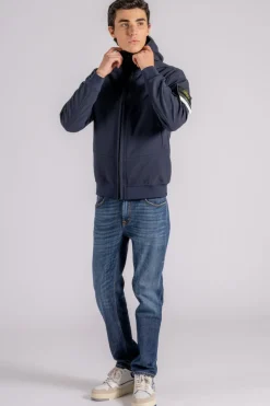 Giubbino light outerwear poliestere/elastam blu