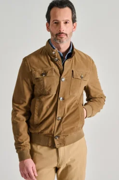 Giubbino pelle marrone