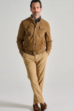 Giubbino pelle marrone