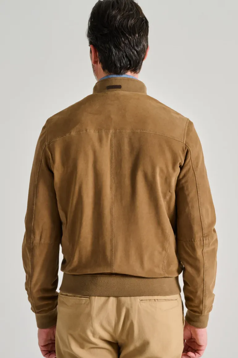 Giubbino pelle marrone