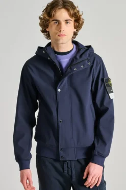 Giubbotti bomber tessuto blu