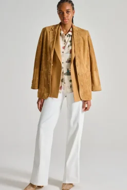 Giubbotti giacca in pelle marrone