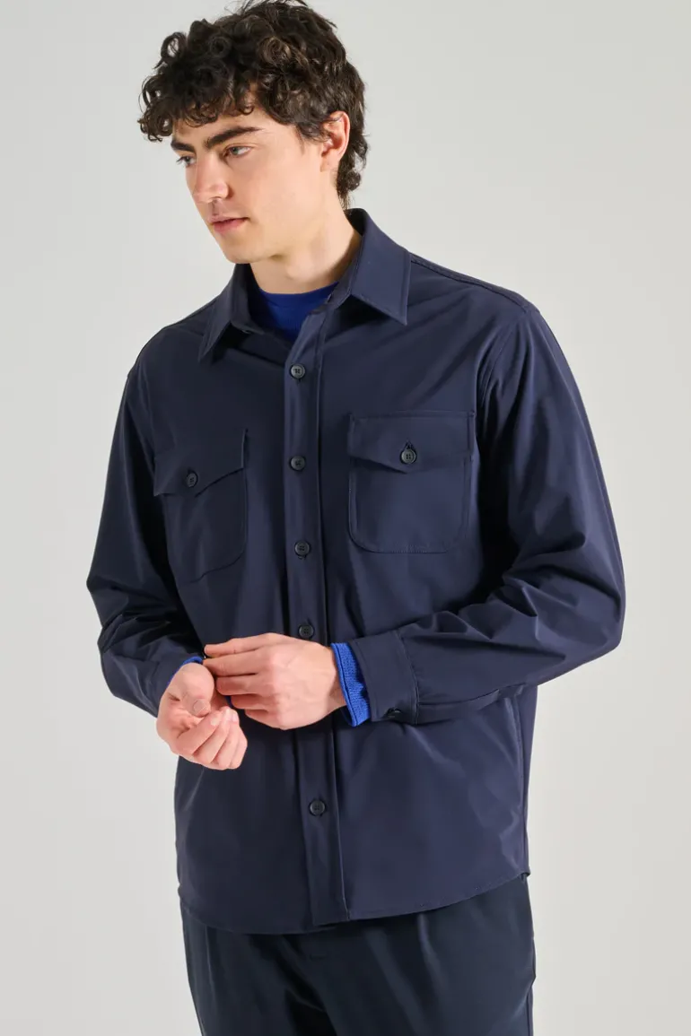 Giubbotti overshirt cotone nero