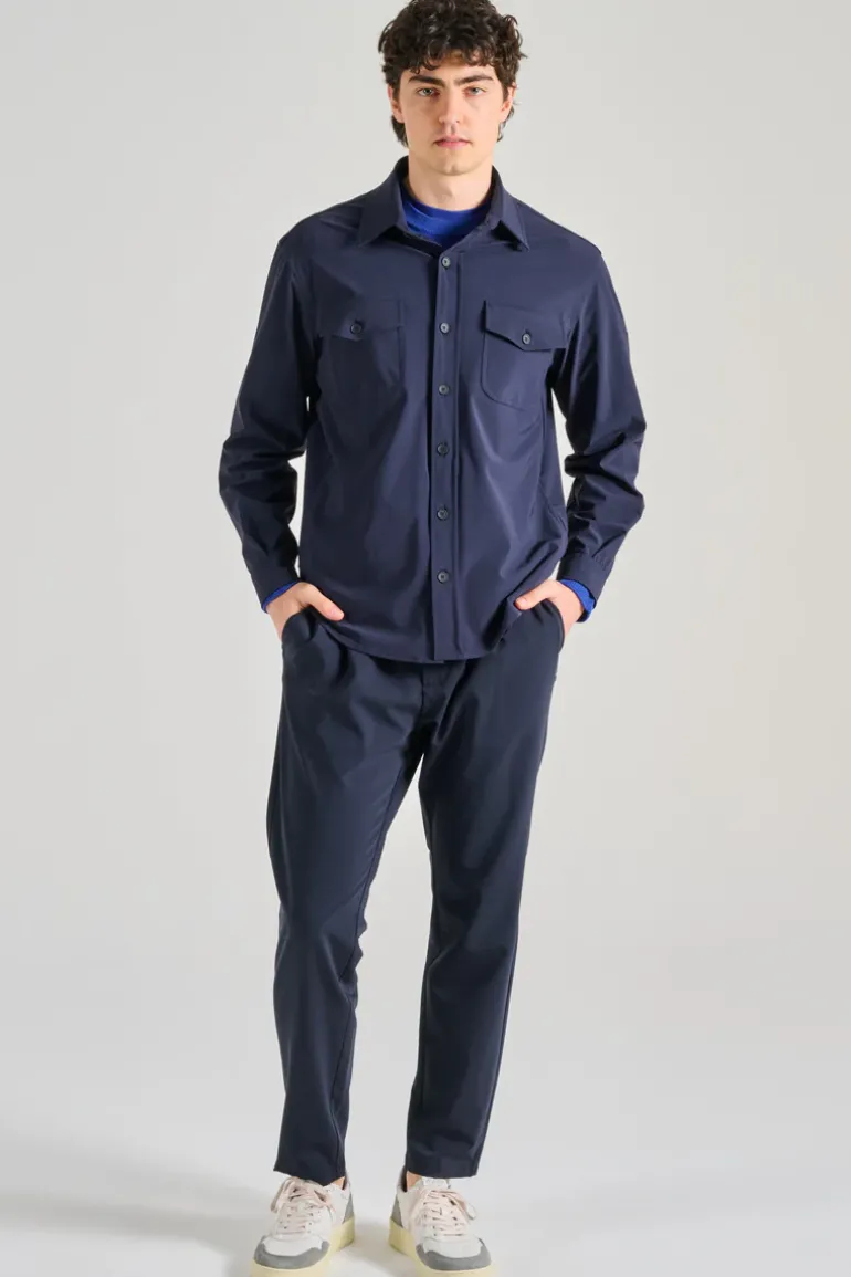 Giubbotti overshirt cotone nero