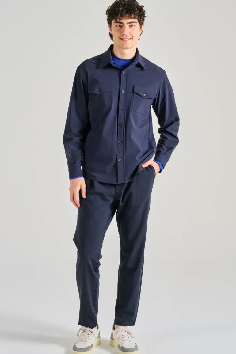 Giubbotti overshirt cotone nero