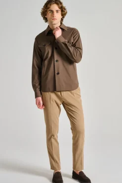 Giubbotti shirt jacket viscosa grigio