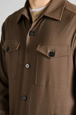 Giubbotti shirt jacket viscosa grigio