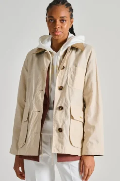 Giubbotto averie impermeabile beige