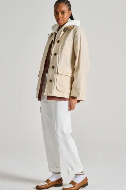 Giubbotto averie impermeabile beige