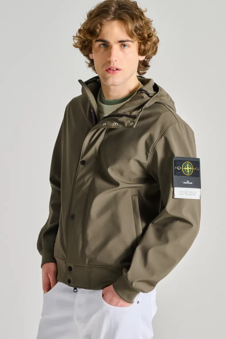 Giubbotto bomber nylon verde