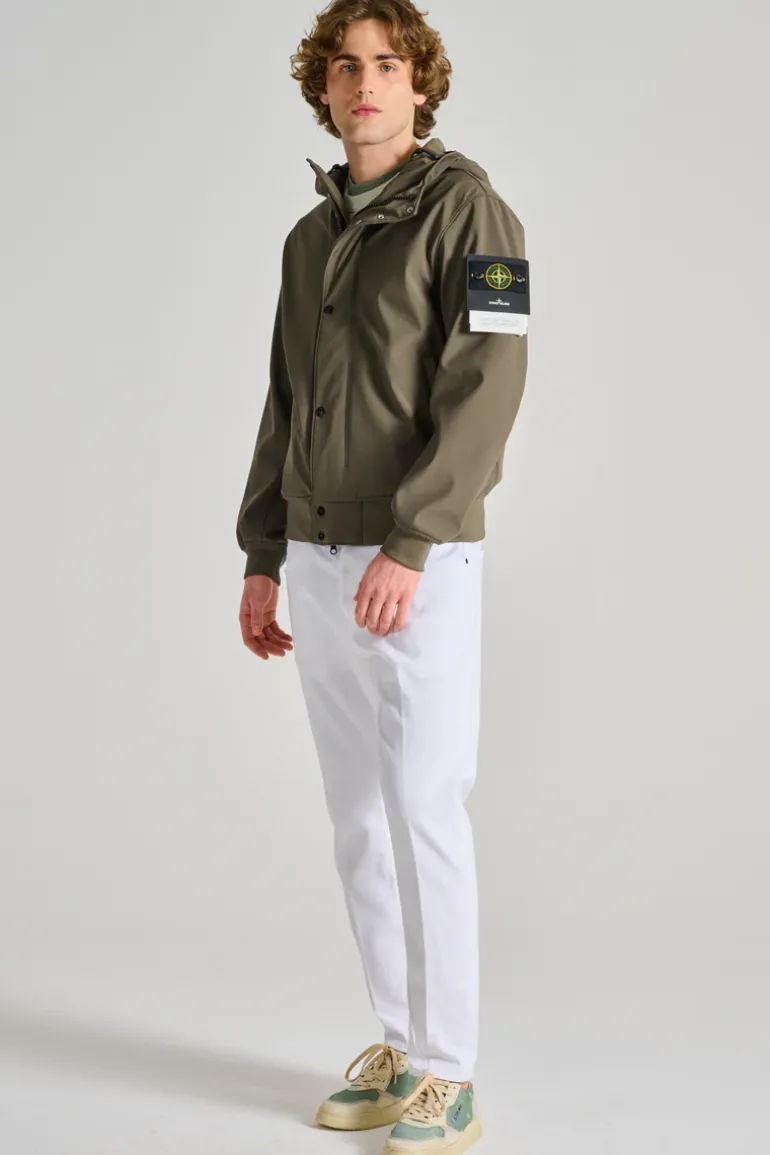 Giubbotto bomber nylon verde