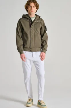Giubbotto bomber nylon verde