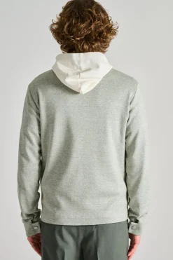 Giubbotto coach cotone/lino melange verde