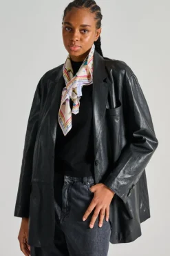 Giubbotto pelle nero