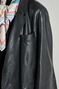 Giubbotto pelle nero