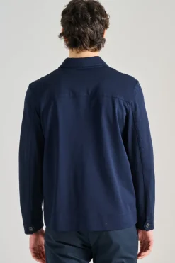 Giubbotto piquet blu