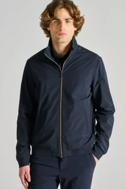 Giubbotto val tessuto blu