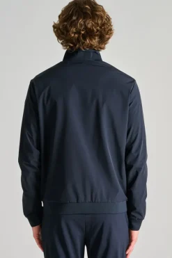 Giubbotto val tessuto blu