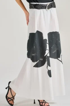 Gonna benedict tessuto bianco