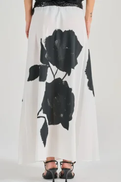 Gonna benedict tessuto bianco