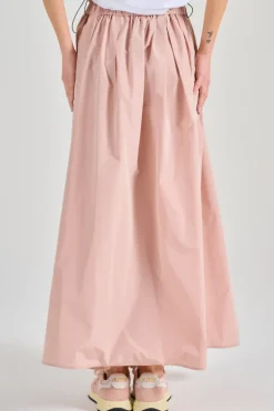 Gonna svasata new techno tessuto rosa