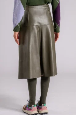 Gonna verde viscosa/poliuretano