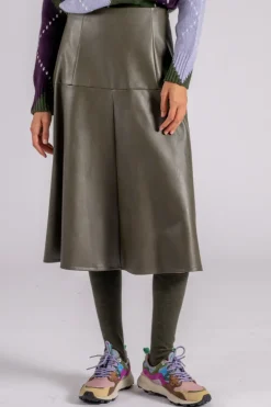 Gonna verde viscosa/poliuretano