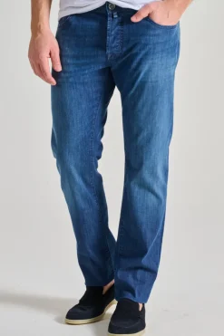 Jeans bard cotone blu