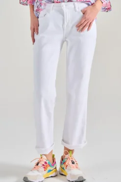 Jeans calie straight ankle denim bianco