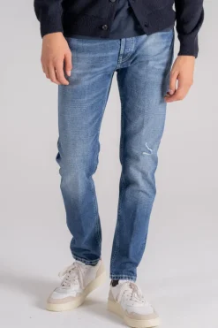 Jeans dian cotone blu