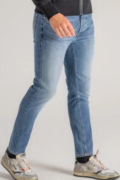 Jeans dian cotone blu