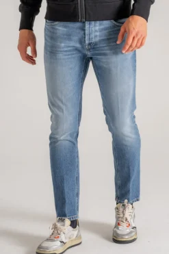 Jeans dian cotone blu