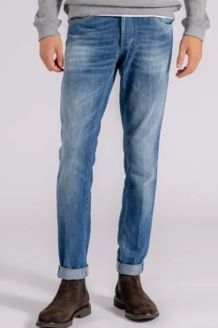 Jeans george cotone/elastomultiestere blu