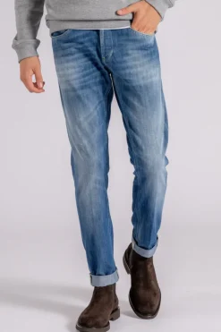 Jeans george cotone/elastomultiestere blu